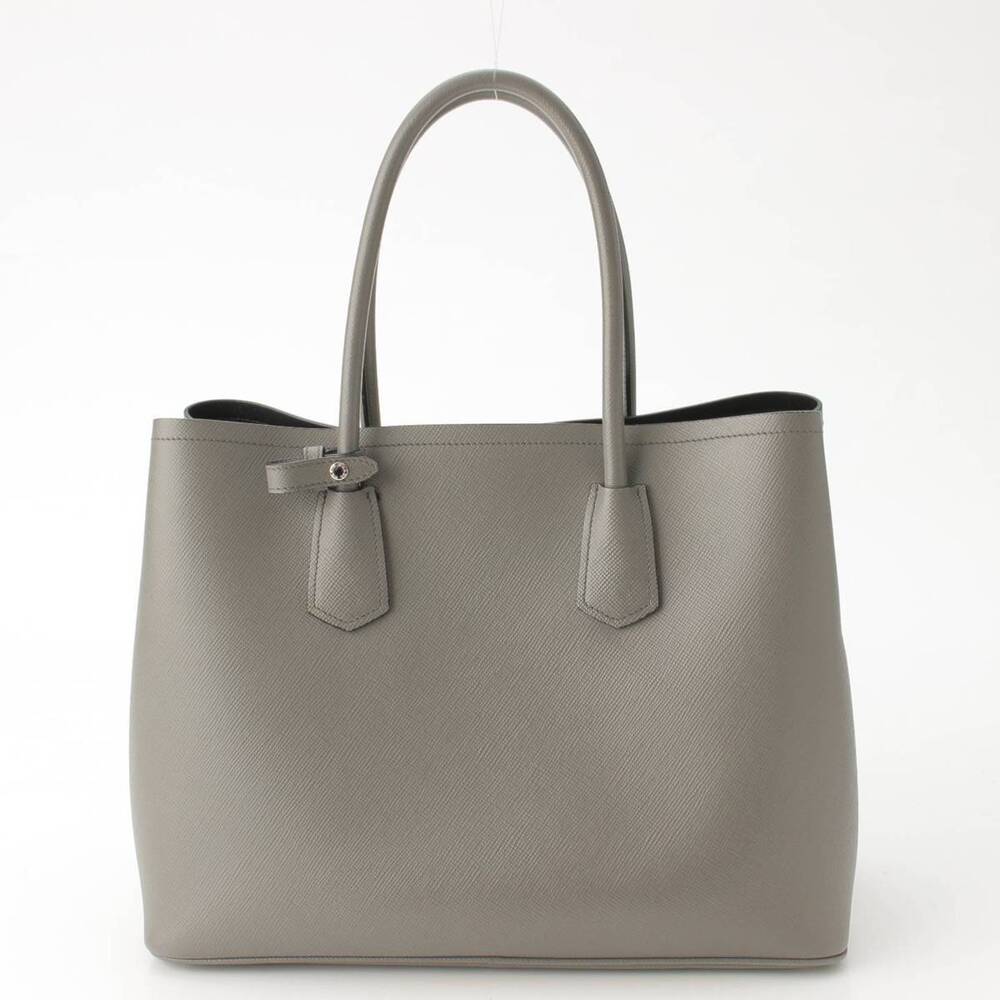 Prada Bag Saffiano Cuir Tote Leather Gray - Picture 4 of 10